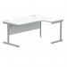 Polaris Right Hand Radial SU Cantilever Desk 1600x1200x730mm Arctic WhiteSilver KF821470 KF821470