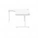 Polaris Left Hand Radial Single Upright Cantilever Desk 1600x1200x730mm Arctic WhiteWhite KF821480 KF821480