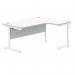 Polaris Right Hand Radial Single Upright Cantilever Desk 1600x1200x730mm Arctic WhiteWhite KF821490 KF821490