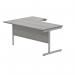 Polaris Right Hand Radial SU Cantilever Desk 1600x1200x730mm Alaskan Grey OakSilver KF821510 KF821510