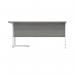 Polaris Right Hand Radial SU Cantilever Desk 1600x1200x730mm Alaskan Grey OakWhite KF821530 KF821530