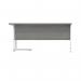 Polaris Right Hand Radial SU Cantilever Desk 1600x1200x730mm Alaskan Grey OakWhite KF821530 KF821530