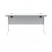 Polaris Rectangular Single Upright Cantilever Desk 1400x600x730mm Arctic White/Arctic White KF821850 KF821850