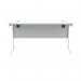 Polaris Rectangular Single Upright Cantilever Desk 1400x600x730mm Arctic WhiteArctic White KF821850 KF821850