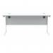 Polaris Rectangular Single Upright Cantilever Desk 1600x600x730mm Arctic WhiteWhite KF821860 KF821860