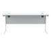 Polaris Rectangular Single Upright Cantilever Desk 1600x600x730mm Arctic WhiteWhite KF821860 KF821860
