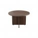 Avior Executive Circular Meeting Table 1200x1200x750mm Dark Walnut KF821861 KF821861