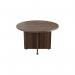 Avior Executive Circular Meeting Table 1200x1200x750mm Dark Walnut KF821861 KF821861