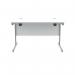 Polaris Rectangular Single Upright Cantilever Desk 1200x800x730mm Arctic WhiteWhite KF821870 KF821870