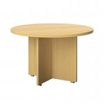 Avior Executive Circular Meeting Table 1200x1200x750mm Nova Oak KF821878 KF821878