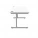 Polaris Rectangular Single Upright Cantilever Desk 1400x800x730mm Arctic White/White KF821880 KF821880