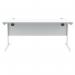 Polaris Rectangular Single Upright Cantilever Desk 1600x800x730mm Arctic WhiteWhite KF821890 KF821890