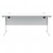 Polaris Rectangular Single Upright Cantilever Desk 1600x800x730mm Arctic WhiteWhite KF821890 KF821890