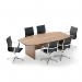 Avior Executive Boardroom Meeting Table 2400x1250x750mm Nova Oak KF821915 KF821915