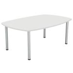 Jemini Boardroom Table Pole Leg 1800x1200x730mm White KF821922 KF821922