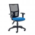 Jemini Medway High Mesh Back Operator Chair Adjustable Arms Royal Blue KF821939 KF821939