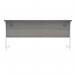 Polaris Rectangular Single Upright Cantilever Desk 1600x600x730mm Alaskan Grey Oak/White KF821980 KF821980