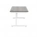 Polaris Rectangular Single Upright Cantilever Desk 1200x800x730mm Alaskan Grey OakWhite KF821990 KF821990