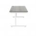 Polaris Rectangular Single Upright Cantilever Desk 1400x800x730mm Alaskan Grey OakWhite KF822000 KF822000