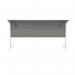 Polaris Rectangular Single Upright Cantilever Desk 1400x800x730mm Alaskan Grey OakWhite KF822000 KF822000