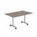 Jemini Rectangular Tilting Table 1200x700x730mm Grey OakSilver KF822381 KF822381