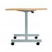 Jemini D-End Tilt Table 1400x800x720mm Beech/Silver KF822417 KF822417