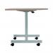 Jemini D-End Tilt Table 1400x700x720mm Dark Walnut/Silver KF822424 KF822424