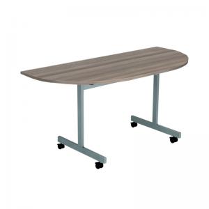 Click to view product details and reviews for Jemini D End Tilt Table 1400x700x720mm Dark Walnutsilver Kf822424.