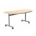 Jemini D-End Tilt Table 1400x700x720mm Maple/Silver KF822448 KF822448