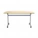 Jemini D-End Tilt Table 1400x700x720mm Maple/Silver KF822448 KF822448