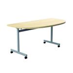 Jemini D-End Tilt Table 1400x700x720mm Maple/Silver KF822448 KF822448