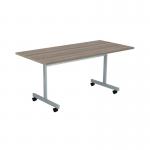 Jemini Rectangular Tilting Table 1600x700x730mm Grey Oak/Silver KF822451 KF822451