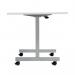 Jemini D-End Tilt Table 1400x700x720mm White/Silver KF822462 KF822462