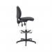 Jemini Medium Back Draughtsman Chair with Adjustable D-Kit Charcoal KF822471 KF822471