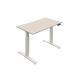 Okoform Dual Motor Sit/Stand Heated Desk 1800x800x645-1305mm White/White KF822472 KF822472