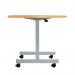 Jemini D-End Tilt Table 1600x800x720mm Beech/Silver KF822479 KF822479