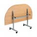 Jemini D-End Tilt Table 1600x800x720mm BeechSilver KF822479 KF822479