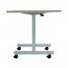 Jemini D-End Tilt Table 1600x800x720mm Grey Oak/Silver KF822493 KF822493