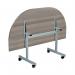 Jemini D-End Tilt Table 1600x800x720mm Grey OakSilver KF822493 KF822493