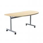 Jemini D-End Tilt Table 1600x800x720mm Maple/Silver KF822509 KF822509