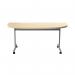 Jemini D-End Tilt Table 1600x800x720mm Maple/Silver KF822509 KF822509