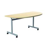 Jemini D-End Tilt Table 1600x800x720mm Maple/Silver KF822509 KF822509