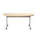Jemini D-End Tilt Table 1600x800x720mm Maple/Silver KF822509 KF822509