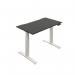 Okoform Dual Motor SitStand Heated Desk 1600x800x645-1305mm BlackWhite KF822512 KF822512