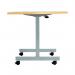 Jemini D-End Tilt Table 1600x800x720mm Nova Oak/Silver KF822516 KF822516