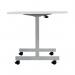 Jemini D-End Tilt Table 1600x800x720mm White/Silver KF822523 KF822523