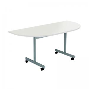 VOW Jemini D-End Tilt Table 1600x800x720mm WhiteSilver KF822523