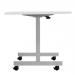 Jemini D-End Tilt Table 1600x800x720mm White/Silver KF822523 KF822523