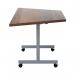 Jemini Trap Tilt Table 1600x800x720mm Dark Walnut/Silver KF822547 KF822547