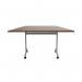 Jemini Trap Tilt Table 1600x800x720mm Dark Walnut/Silver KF822547 KF822547